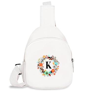 Imagem de BJDAMAI Bolsa com inicial, mini pochete transversal, Letra K