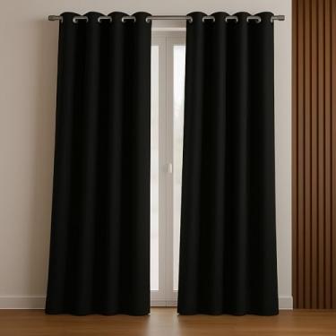 Imagem de Cortina Oxford Premium Para Sala E Quarto(PRETO,2.20mt LARGURA x 1.40mt ALTURA)