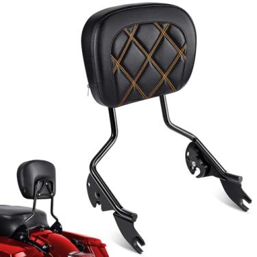Imagem de Benlari Encosto para passageiro Sissy Bar, encosto traseiro destacável de liberação rápida Sissy Bar apto para Harley Davidson Touring Street Glide Road Glide Road King Electra Glide 2009-2024