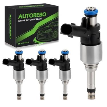 Imagem de Conjunto de 4 injetores de combustível compatíveis com Hyundai Accent Kia Rio Soul 2017/2018/2019# Peças de substituição FJ1435 35310-2B150