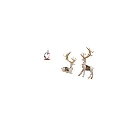 Imagem de Fenteer Estátua de Resina de Rena, Representando Um Pensador Abstrato, Peça de Decoração para Mesa, Escritório, Loja, Estante Ou Sala de Estar. Ideal para Dec