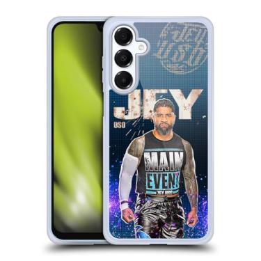 Imagem de Head Case Designs Capa de gel oficialmente licenciada WWE Portrait Jey USO [proteção de grau militar] compatível com Samsung Galaxy A16 5G e compatível com MagSafe