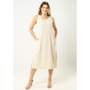 Imagem de Vestido Regata Pau a Pique Linho Cru