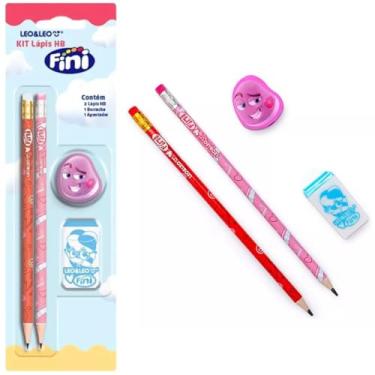 Imagem de KIT LAPIS HB FINI 2 LAPIS, APONTADOR E BORRACHA - LEO & LEO
