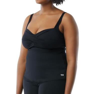 Imagem de Top de tanquíni feminino Tyr Twisted Bra, Preto, 6