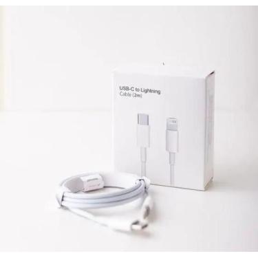 Imagem de Cabo USBC Turbo para Lightning 2 Metros Branco Compatível com iPhone11