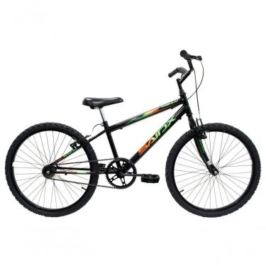 Imagem de Bicicleta Aro 24 Saidx Premium Infantil Unissex Mono Sem Marcha Preto Verde Laranja