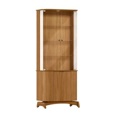 Imagem de Cristaleira Para Sala De Jantar Com Portas Em Vidro Serena Ypê - New Ceval