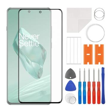 Imagem de SWARK Substituição da lente do painel externo de vidro frontal + OCA compatível com Oneplus 1+12 6,8 polegadas (sem tela LCD e digitalizador de toque) com kit de reparo