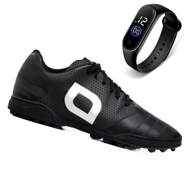 Imagem de Chuteira Society + Relógio Digital Masculino Pro Soccer Speed Gold Fut7-Masculino