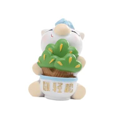 Imagem de Baoblaze Estátua de Cavalo para o Ano Lunar Chinês de 2026, Ornamento Artesanal Decorativo em Resina, Escultura de Pônei para Casa, Quarto, Mesa, 4.3 X 5.8 X 6 Cm