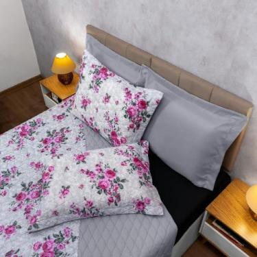 Imagem de Cobre Leito Colcha Lorena King Super King 3 pçs Matelado Ultrassônico 