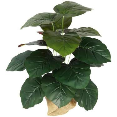 Imagem de Planta Artificial Decorativa Realista Alocásia 18 Folhas 65cm - La Caz