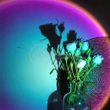 Imagem de Mini Ring Light Sunset Projetor Lâmpada Tiktok Usb Arco íris