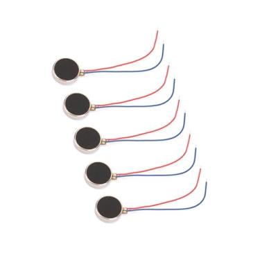 Imagem de Micromotor de vibração plana 5 peças CC 3V 80 MA para pager e celular 10 x 2 mm 11000 RPM 1020 (20 mm) (27 mm)