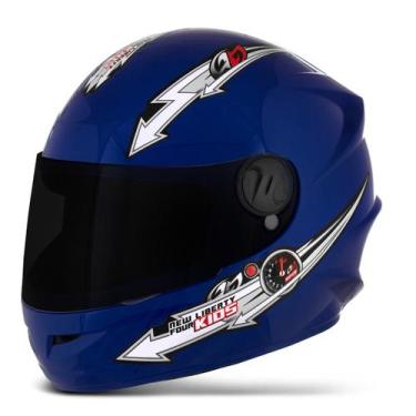 Imagem de Capacete Fechado Infantil Pro Tork Liberty Four Kids Solid Viseira Fum