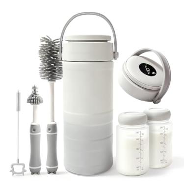 Imagem de Refrigerador de leite materno portátil – resfriador de leite materno HOKORIIKU de 623 g com visor de temperatura, resfriamento total de 360° mantém fresco 24H, grande capacidade para viagem/ao ar