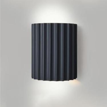 Imagem de Luminária de parede LED para interiores, 10W, cor verde, design moderno, com iluminação direcionada para cima e para baixo, 3 níveis de brilho, ideal para banheiro, sala de estar, quarto e c