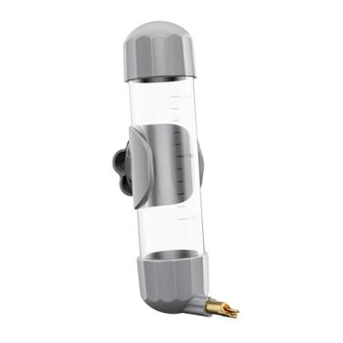 Imagem de Fenteer Bebedouro para pássaros, à prova de vazamentos, fácil de reabastecer, para gaiolas de agapornis e calopsitas, Cinza