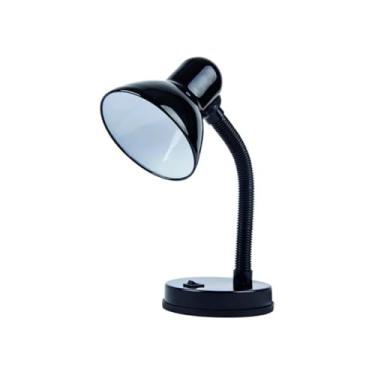 Imagem de Luminária de Mesa Bivolt, Metal e Plástico, 14x33 cm, Base 14,5 cm, Preto e Branca Sortida, LED Compatível, Flexível