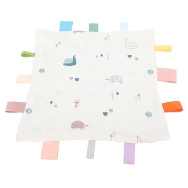 Imagem de SIWOTED Toalha infantil confortável com padrões adoráveis, mordedor de algodão macio, toalha de saliva para bebê para casa e ao ar livre (Unha)