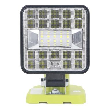 Imagem de Luz de trabalho LED 1800lm Chip Premium Construção em liga de zinco Holofote LED portátil para 18V Bateria de lítio Iluminação interna externa ABS Liga de zinco 11 15W 29 chips