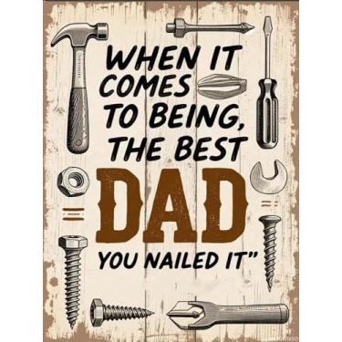 Imagem de UPABLUNSO Kits de pintura de diamante para adultos Dia dos Pais Pintura "Melhor Pai" DIY 5D Broca completa Pontos de Diamante Pinturas com Diamantes Gema Arte e Artesanato Decoração de Casa 30,5 x