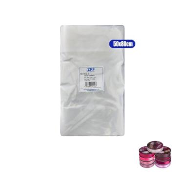 Imagem de Kit Saco BD Para Fardo 50x80 Sanfonado 100 Unidades + Fita Cetim Rolo 22mm 50mts