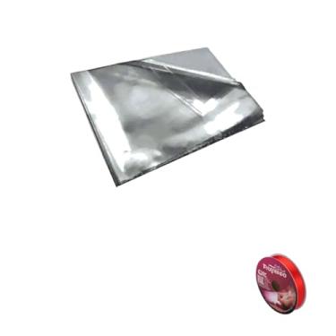 Imagem de Kit Saco BD 40x60x15 Para Gelo E Fita Cetim Rolo 15mmx50mts