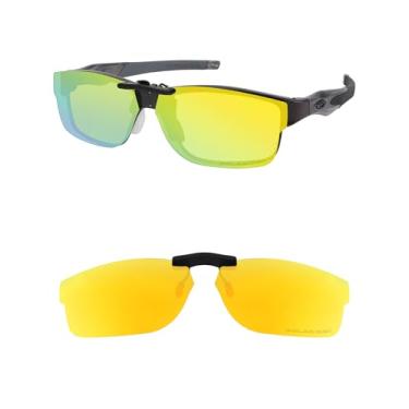 Imagem de HILEEN Óculos de sol polarizados com clipe para Oakley Crosslink OX3128 53-18 para homens e mulheres proteção UV - ouro