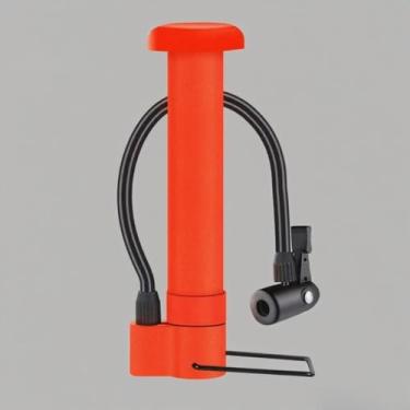 Imagem de Bomba de Bicicleta MTB 80 PSI Manual Ar para Válvula Schrader Chão Portátil Leve Acessórios Ciclismo Inflador Pneu Futebol Basquete Bola Natação Anel