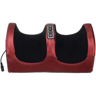 Imagem de Massageador Elétrico de Pés e Pernas, Cor Vinho, Bivolt 110v/220v, com Regulador de Velocidade, Massagem Shiatsu, 800g