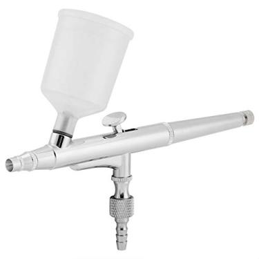 Imagem de GLOGLOW Kit de Aerógrafo de Dupla Ação Com Pulverizador de Bomba, Construção Em Cobre, Bico de 0,5 Mm, Copos de 20 Cc e 40 Cc, para Arte Em Unhas, Pintura Corporal, Necessidades Diárias de Decoração de Bolos (0,3 mm)
