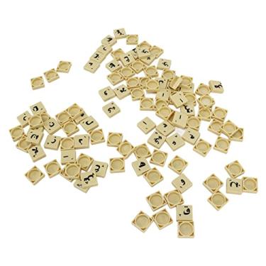 Imagem de KIMISS Conjunto de Peças de Xadrez Com Letras árabes de 110 Peças - de Palavras Cruzadas de Plástico para Jogos de Mesa, Jogos Eletrônicos e Desenvolvimento Cognitivo - e Atividades Familiares