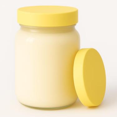 Imagem de Kit 5 Potes de Vidro 267ml com Tampa – Leite Materno e Papinha, BPA Free (Amarelo)