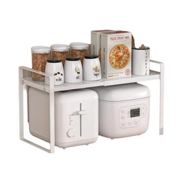 Imagem de Prateleira De Armazenamento Multi-Nível De Metal Expandível Para Cozin