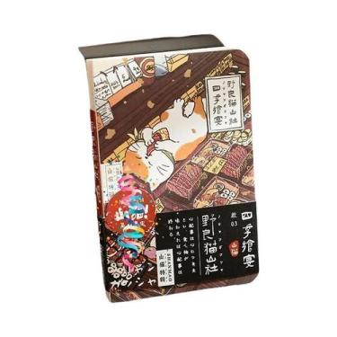 Imagem de Diário De Gato Fofo Com Ilustrações Desenhadas À Mão, Caderno De Bolso