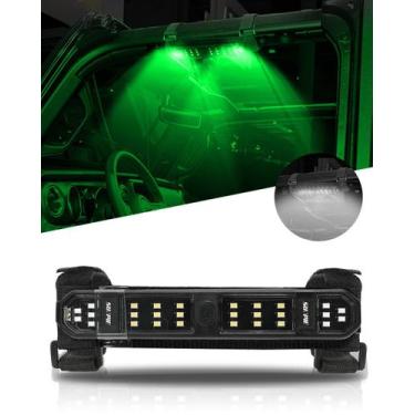 Imagem de Luz de cúpula UTV SUNPIE LED recarregável sem fio verde/branco