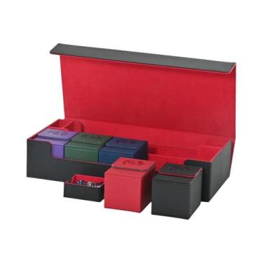 Imagem de Caixa De Armazenamento Para Cartas Yugioh MTG 7 Em 1 Com Bandeja Para 