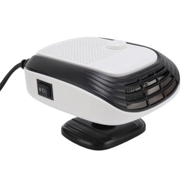 Imagem de GOTOTOP Aquecedor de Carro Portátil, Desembaçador de Aquecimento Rápido 12V 150W Com Rotação de 360 ​​° Aquecedor de Pára- Descongelador de Carro para RV SUV Condução de Inverno (Branco)