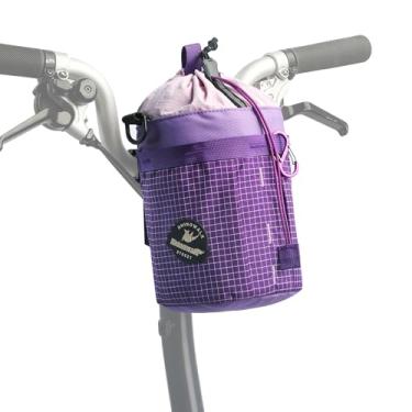 Imagem de Rhinowalk Suporte de garrafa de água para guidão de bicicleta, bolsa frontal isolada, suporte para copo de bebida