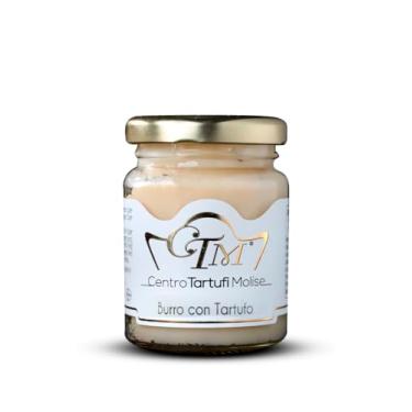Imagem de Centro Tartufi Molise Burro con Tartufo, manteiga com trufa branca, produto gourmet e premium importado diretamente da Itália, feito com peças de trufas reais, produto 100% da Itália, 80 ml