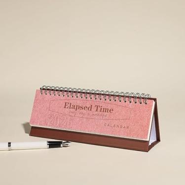 Imagem de Mini calendário inglês 2026, agenda de mesa com encadernação em espiral com espaço de gravação diário (vermelho)