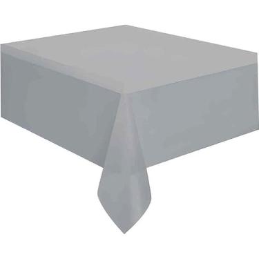 Imagem de Toalha Plástica, Xingó Embalagens, 78 cm x 78 cm, Prata, Pacote com 10