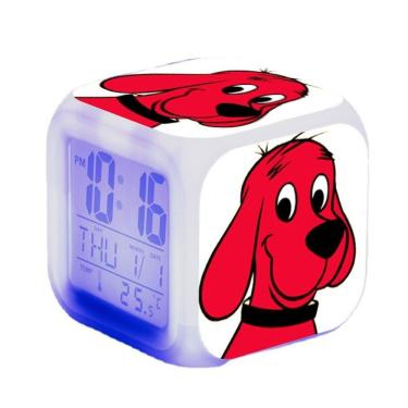 Imagem de Despertador digital LED Big Red Cliffords Square 8x8x8cm