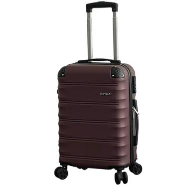 Imagem de Mala de Bordo ABS 10kg 17” a 21” Polegadas Mala de Viagem com Rodinhas 360° Cadeado Código (Vinho-19”(10KG) Modelo-JJJ)