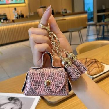 Imagem de Carteira feminina pequena de couro sintético, porta-cartões de crédito resistente à água, Rosa G, Clássico