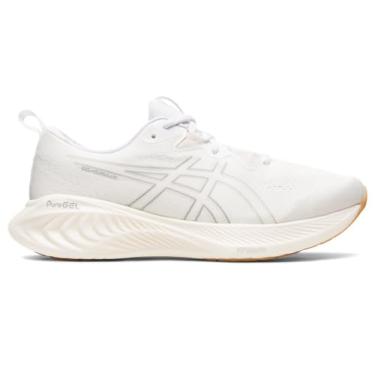 Imagem de ASICS Tênis de corrida feminino Gel-Cumulus 25, Branco/Branco, 42
