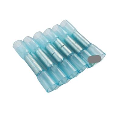 Imagem de ROUPWKWO Blue Dural Seal 3-M Heat Shrink Butt Connectors Wire 14-16 AWG Terminal de crimpagem elétrica (25 peças)