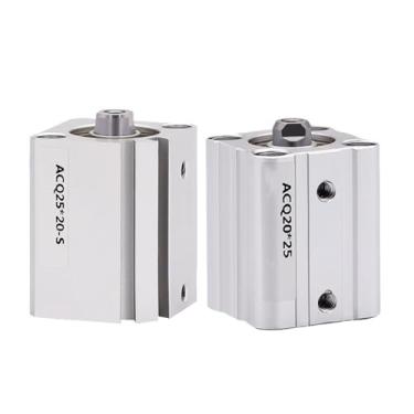 Imagem de VTGVVVTR ACQ20 ACQ25 Furo 20 mm 25 mm Curso 5-100 mm Pistão Compacto Pneumático Air Cilindros de Dupla Ação (Curso 15 mm, ACQ20)